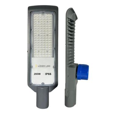 Imagem de Luminária Pública Led Smd 200W Branco-Frio Fotocélula Ip66