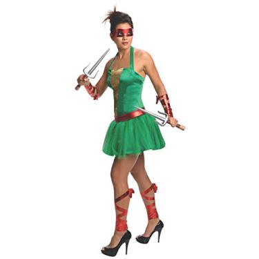 Imagem de Secret Wishes Fantasia feminina de Rafael das Tartarugas Ninjas com mochila, Multicor, G