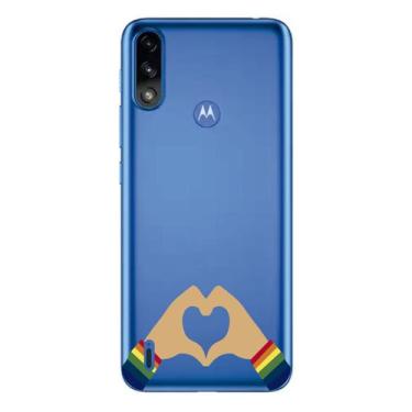 Imagem de Capa Case Capinha Motorola Moto E7 Power Arco Iris Amor - Showcase