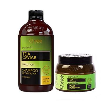 Imagem de Pantovin, Kit Shampoo e Máscara Hidratação Capilar Teia Caviar Pantovin