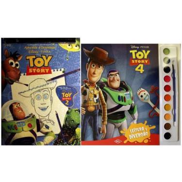 Imagem de Kit Coleção Disney Aquarela Toy History + Guia Cusro De Desenho Toy Hi