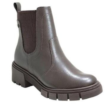 Imagem de Bota Coturno Casual Dia a Dia Feminino Cano Curto Calce Fácil Ramarim 2311123-Feminino