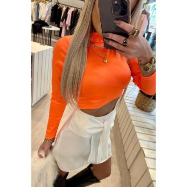 Imagem de Cropped Larissa Laranja Laranja G-Feminino