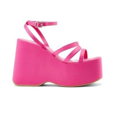 Imagem de Sandália Feminina Bebecê Plataforma Rosa - T9915-Feminino