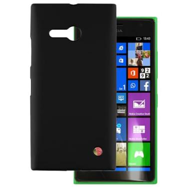 Imagem de MILEGOO Capa de telefone ultrafina para Nokia Lumia 730 Dual SIM, pudim de gel de silicone macio para Nokia Lumia 730 Dual SIM 4,7 polegadas (preto)