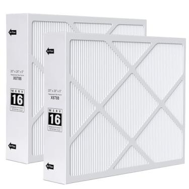 Imagem de Znnam Filtro X8788 MERV 16 filtro de 51 cm x 66 cm x 12 cm compatível com filtro de ar lennox X8788 20 x 26x5 Merv 16 carbono limpo filtro de substituição para forno PCO20-28 PureAir e lennox x8788