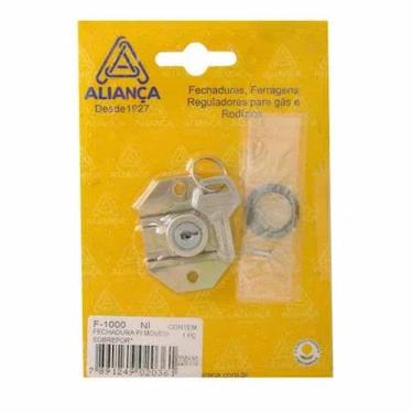 Imagem de Fechadura Gaveta P/movel F1000 Sobrepor Aliança