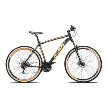 Imagem de Bicicleta Aro 29 KSW XLT Em Aluminio 27v Freio Hidraulico Garfo de Suspensão com Trava no Guidão/Remota,21,Preto Laranja