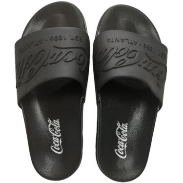 Imagem de Chinelo Coca Cola Slide Coke Bold Preto