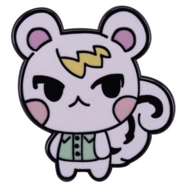 Imagem de Animal Crossing New Horizons Marshal Esquilo Branco 3,15 cm Emblema Esmalte, 1.25 Inches, Esmalte, Esmalte