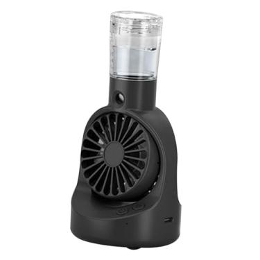 Imagem de Generic Ventilador de Névoa Recarregável com Design Inovador, PRETO, Tamanho real