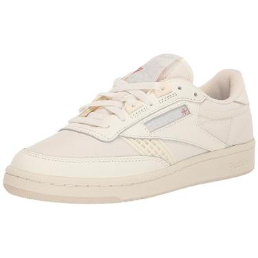 Imagem de Reebok Tênis unissex adulto Club C 85 Vintage, Giz/Giz vintage/estuque, 10.5 Women/9 Men