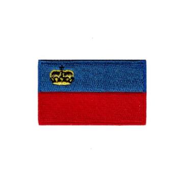 Imagem de Ruoming 1 peça de adesivos da bandeira do Liechtenstein, bordado a ferro ou costurado, tático, militar, nacional Liechtenstein (Liechtenstein)