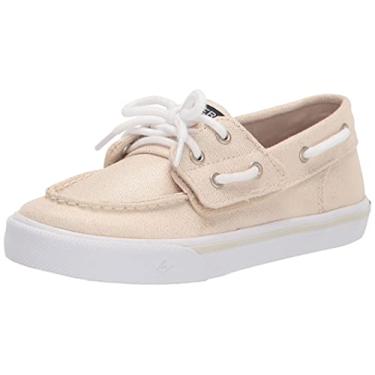 Imagem de Sperry Tênis infantil unissex Bahama Jr, Dourado, 5.5 Little Kid