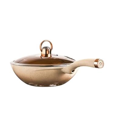 Imagem de frigideira antiaderente para uso doméstico panela de indução a gás, 32cm