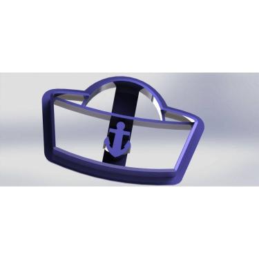 Imagem de Cortador Chapéu Marinheiro Tamanho 3,5cm