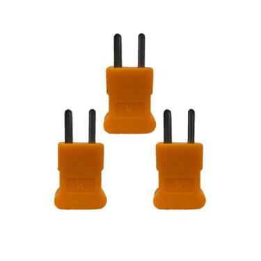 Imagem de Kit 3 Conector Mini Tipo K Macho Adaptador Utilizado Sensor S-01K A S-