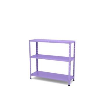 Imagem de Estante de Aço Multiuso Baixa Pandin 90 cm Lilás