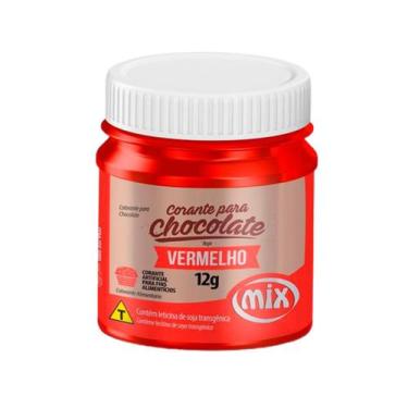 Imagem de Corante P/chocolate Vermelho Mix C/ 12 Gramas