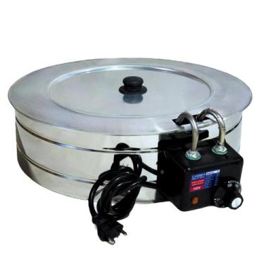 Imagem de Fritadeira Elétrica Industrial Tacho Redondo 7L com Tampa - Casinha In