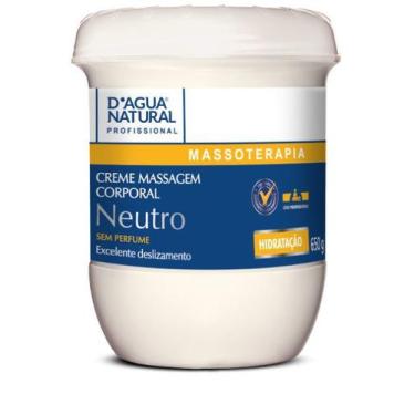 Imagem de Kit 12un creme massagem corporal neutro 650g dagua natural - D'Água Na