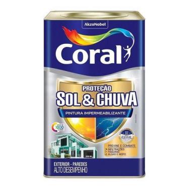 Imagem de Tinta Sol E Chuva Impermeavel 16 Litros  Azul Astral - CORAL