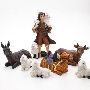Imagem de Presépio Resina 14 Peças 15 Cm - Amém Decoração Religiosa