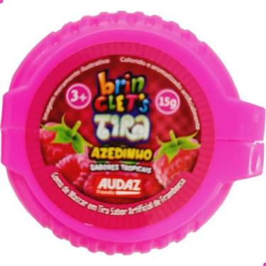 Imagem de Goma de Mascar Tira Azedinho Sabores Tropicais Brinclets - Audaz Foods