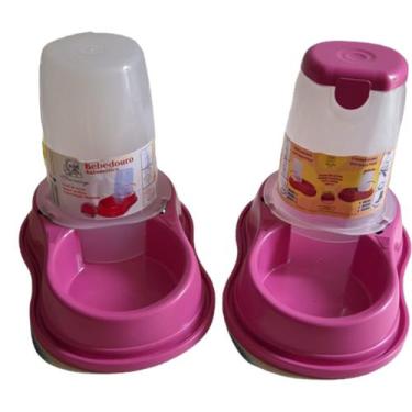 Imagem de Comedouro e Bebedouro Automático 1600 ml - BURDOG, ROSA