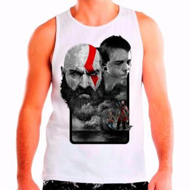 Imagem de Regata Masculina Branca Kratos God of War 07 - DESIGN CAMISETAS, Branc