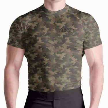 Imagem de Rash Guard Camuflada Mc Atlética Esportes, Verde, G