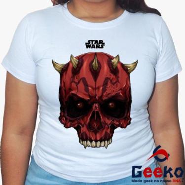 Imagem de Baby Look Star Wars 100% Algodão - Geeko, Branco, P