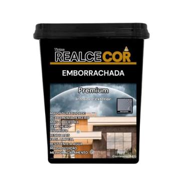 Imagem de Tinta emborrachada realcecor Hidrorepelente cobre fissuras borracha lí
