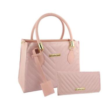 Imagem de Bolsa Feminina Transversal Tote Moda Casual + Carteira Kit - Selfie St