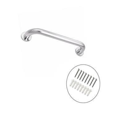 Imagem de Kit 2 Barra De Apoio Aço Inox 40cm 80cm Idoso Corrimão - Desicon