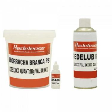 Imagem de Kit Borracha De Silicone Branca + Resina Poliester Cristal - Redelease