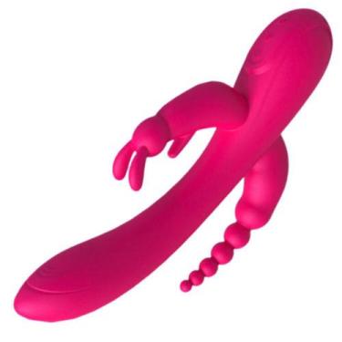 Imagem de Vibrador Triplo em Silicone Macio e Flexível Dois Motores - Discretta,