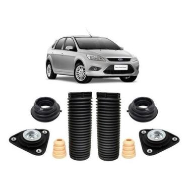 Imagem de 2 Kit Coxim Batente Amortecedor Dianteiro Focus 2008 A 2013 - Qualykit