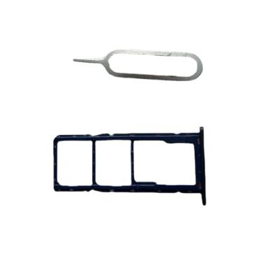 Imagem de zhxchzhi Bandeja de cartão SD OEM Bandeja de suporte de cartão SIM + pino de substituição para Nokia G10 TA-1351 Azul