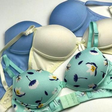 Imagem de Kit 20 Sutiã Sem Aro Menina Moça De Bojo Infanto Juvenil Simples Estam