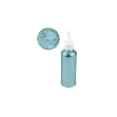 Imagem de Tubo de Glitter pra Balão 100g - Azul Claro - 01 Unidade - Cromus Ball