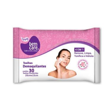 Imagem de Toalhas Umedecidas Demaquilantes Bem Care Com 30 Unidades - Marca Prop