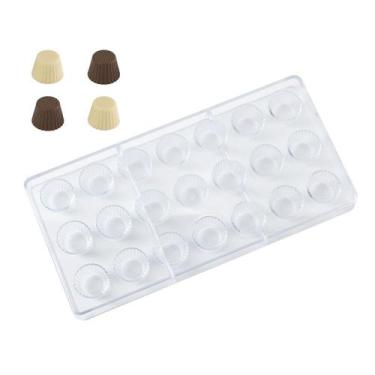 Imagem de Forma De Plástico - Bombom Cupcakes - 27,5x13,5x2cm - 1 unidade - Silv