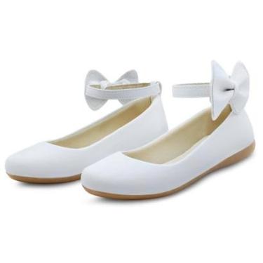 Imagem de Sapatilha Infantil Menina Boneca Laço Mz Shoes Branca-Feminino