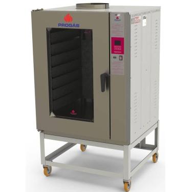 Imagem de Forno Turbo Industrial Progás PRP-8000 E Style com Vapor Elétrico 220V com Base p/8 Esteiras P37113