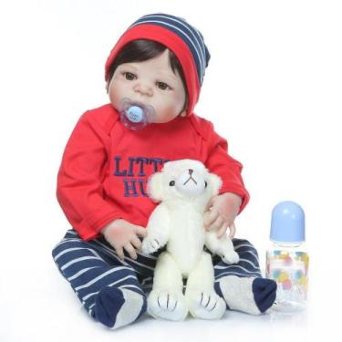 Imagem de Bebe Reborn Menino 100% Silicone 57 Cm - Biel - Npk