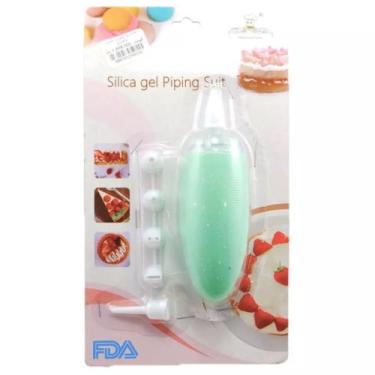Imagem de Kit Bisnaga Saco Confeiteiro com 5 Bicos Decoração Decorador Artesanal