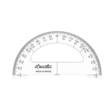 Imagem de Transferidor Acrílico Desetec Trident 180 10cm  8110