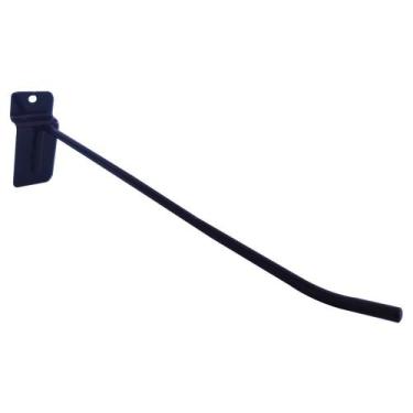 Imagem de Kit com 50 Gancho Expositor P/ Painel Canaletado 20cm Preto - Bedetti,