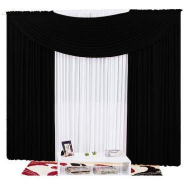 Imagem de Cortina Em Malha Com Bando 3,00 M X 2,50 M - Cores Diversas - Campari,